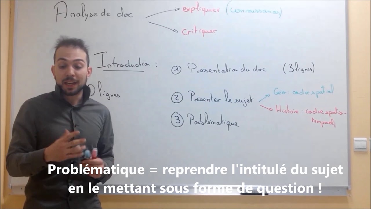 L'analyse de doc en Histoire Géographie (méthode EC)