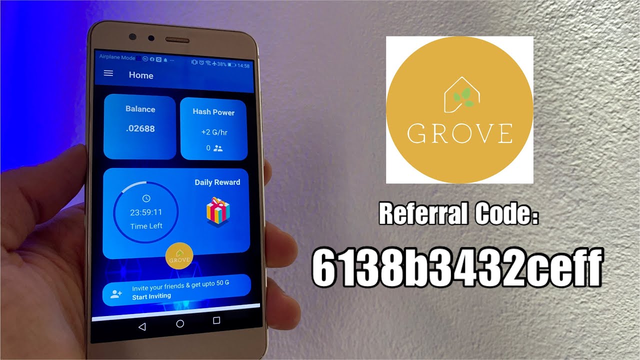 Grove Network, Referral Code & Installation