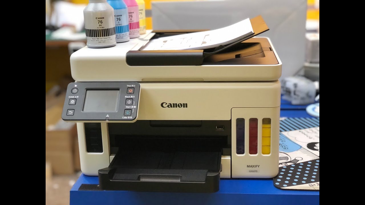 測試雙面列印彩色圖文｜Canon MAXIFY GX6070 商用連供 彩色噴墨複合機｜四色防水