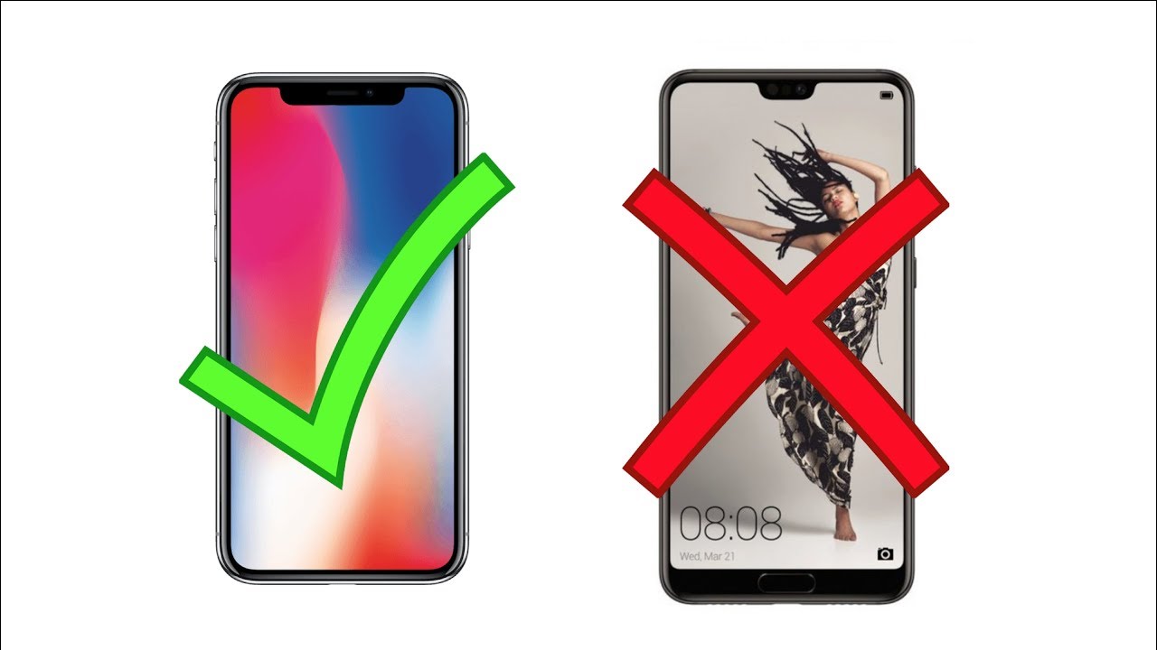 SMARTPHONES : La r&egrave;gle de l'ENCOCHE !