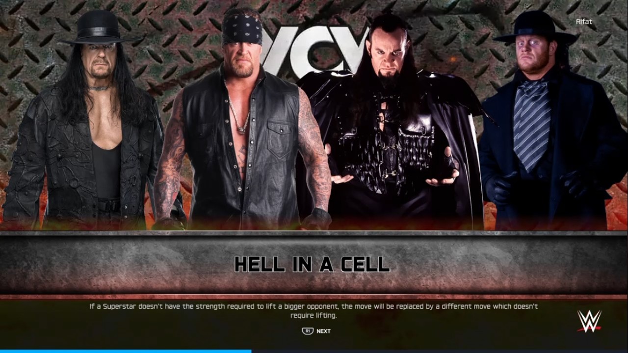 WWE 2K25 The UnderTaker vs The UnderTaker vs The UnderTaker vs The UnderTaker Hell in a Cell Match