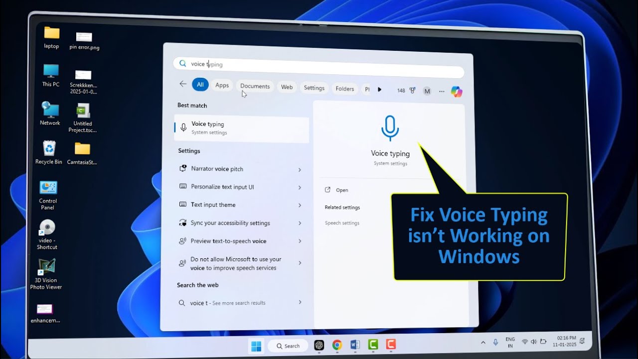 How to Fix Windows 11 Voice Typing Not Working