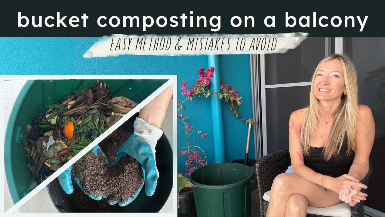 How to Compost on a Balcony | Easy Bucket Composting | What To Do and What NOT To Do!