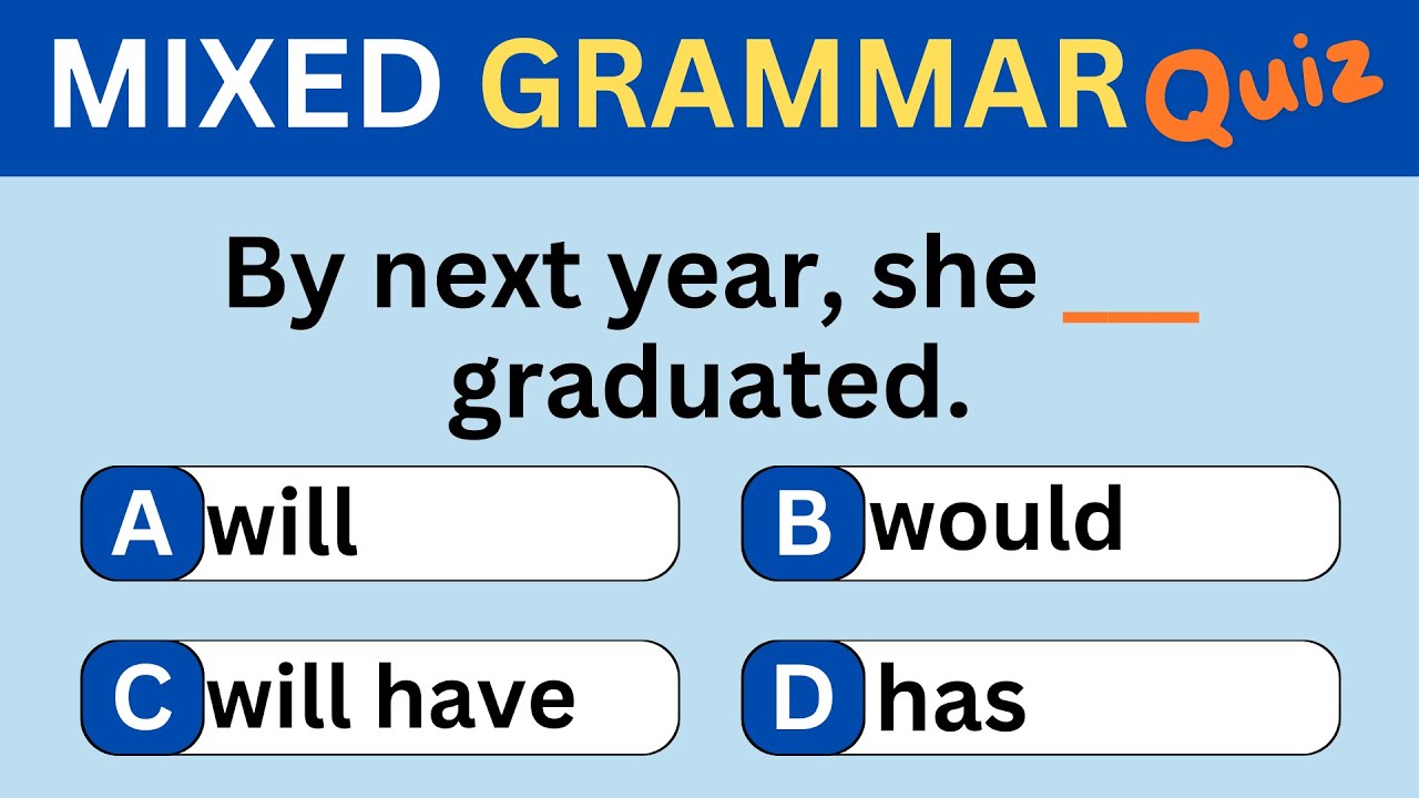 ULTIMATE B2 ENGLISH Grammar Test: Are You FLUENT Enough? #mixedgrammarquiz