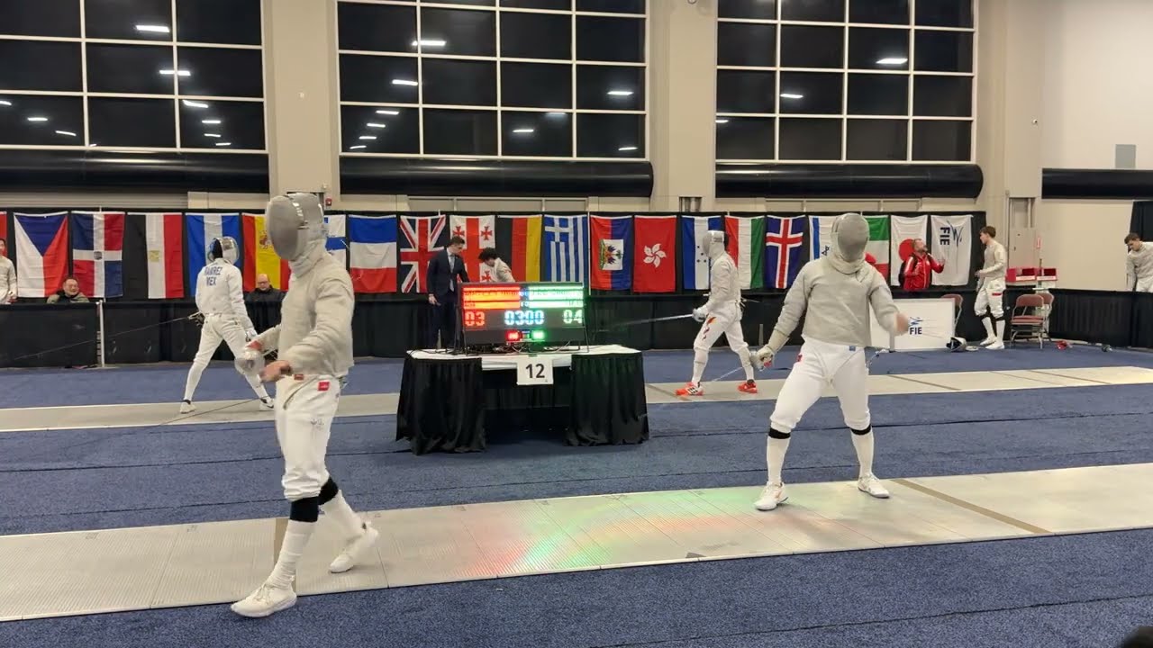 Pool 12 SMS - MATEEV Andri Nikolaysson🇮🇸 vs LEE Chun Lam 🇭🇰 - Absolute Fencing Sabre World Cup 2026