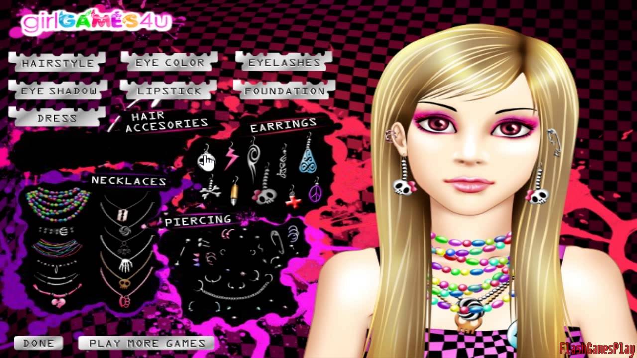 Emo Games  - Online Free Emo Dress Up Game