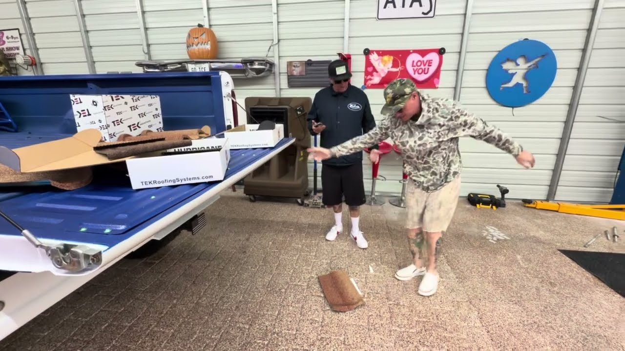 Vanilla Ice tries to dent a TEK roof