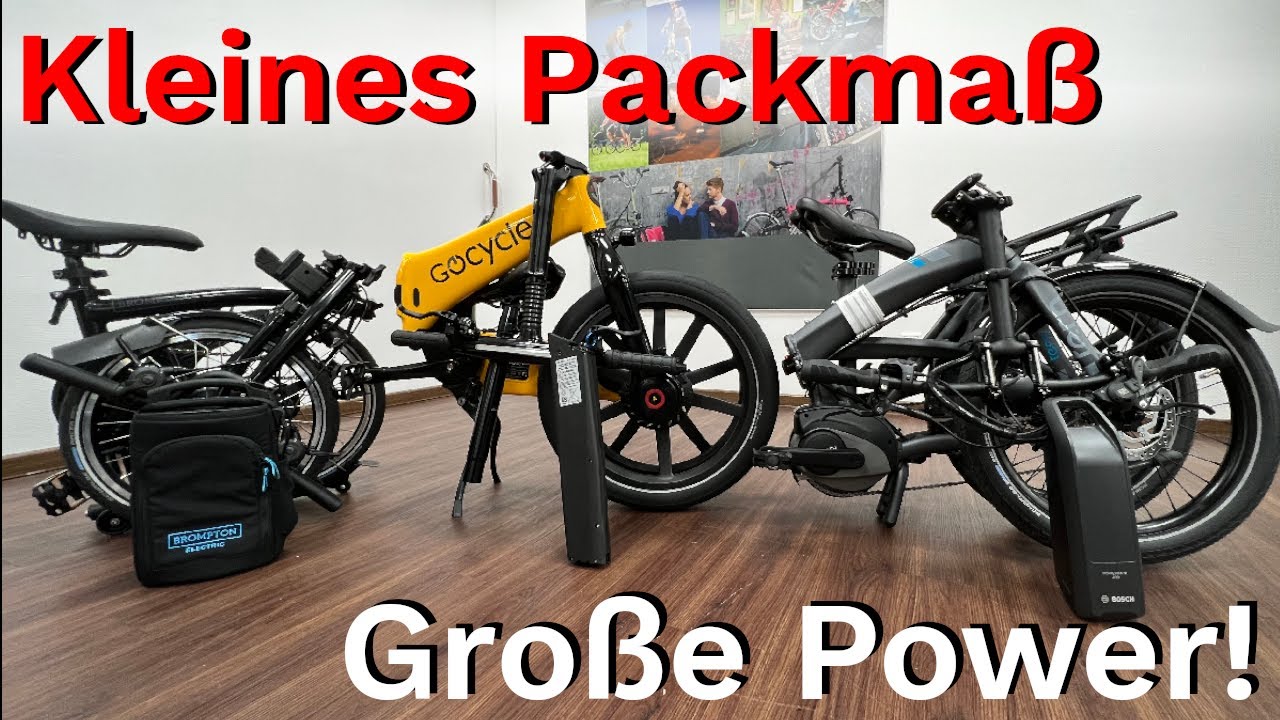 E-Falträder im Vergleich | Brompton Electric, Tern Vektron, Gocycle G4