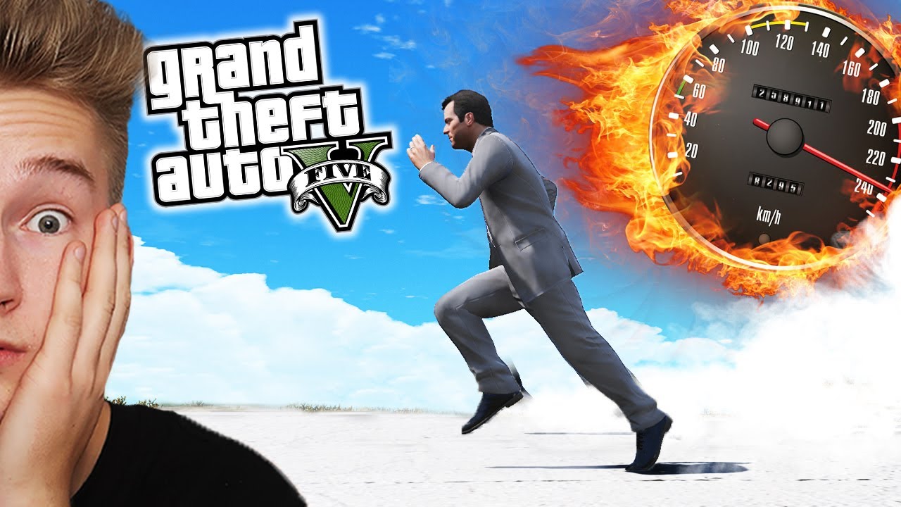 GTA V, ALE... CO MINUTĘ BIEGAM SZYBCIEJ! #9 💨