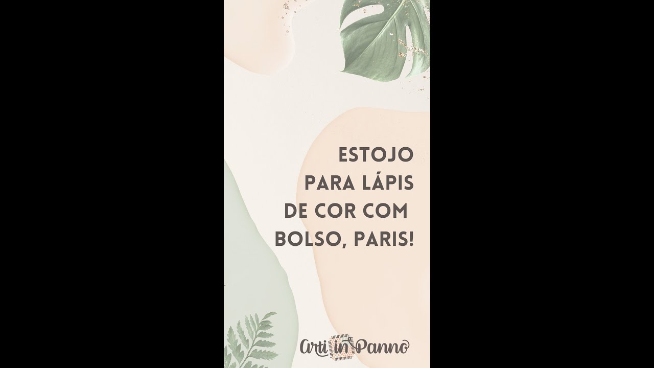 Estojo para l&aacute;pis de cor paris #shorts