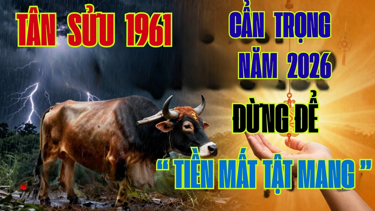 Tân Sửu 1961: Tuyệt đối cẩn trọng năm 2026 – Đừng để 