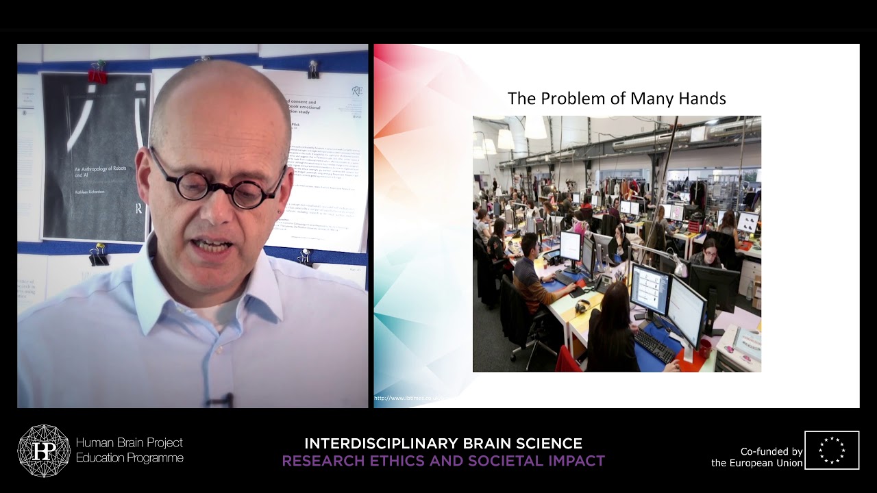 Lecture 3: Bernd Stahl - Computer ethics and the HBP