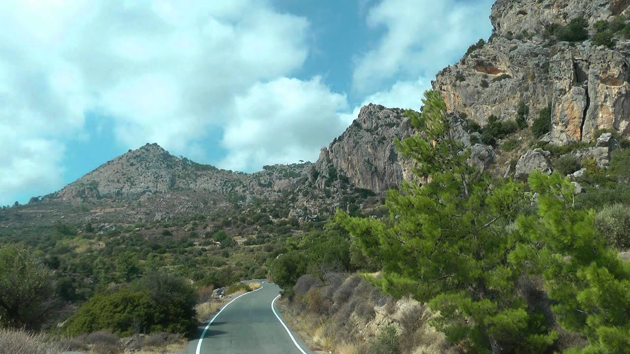 GREECE CRETE (KRETA) the southwest of Lasithi province (hd-video)