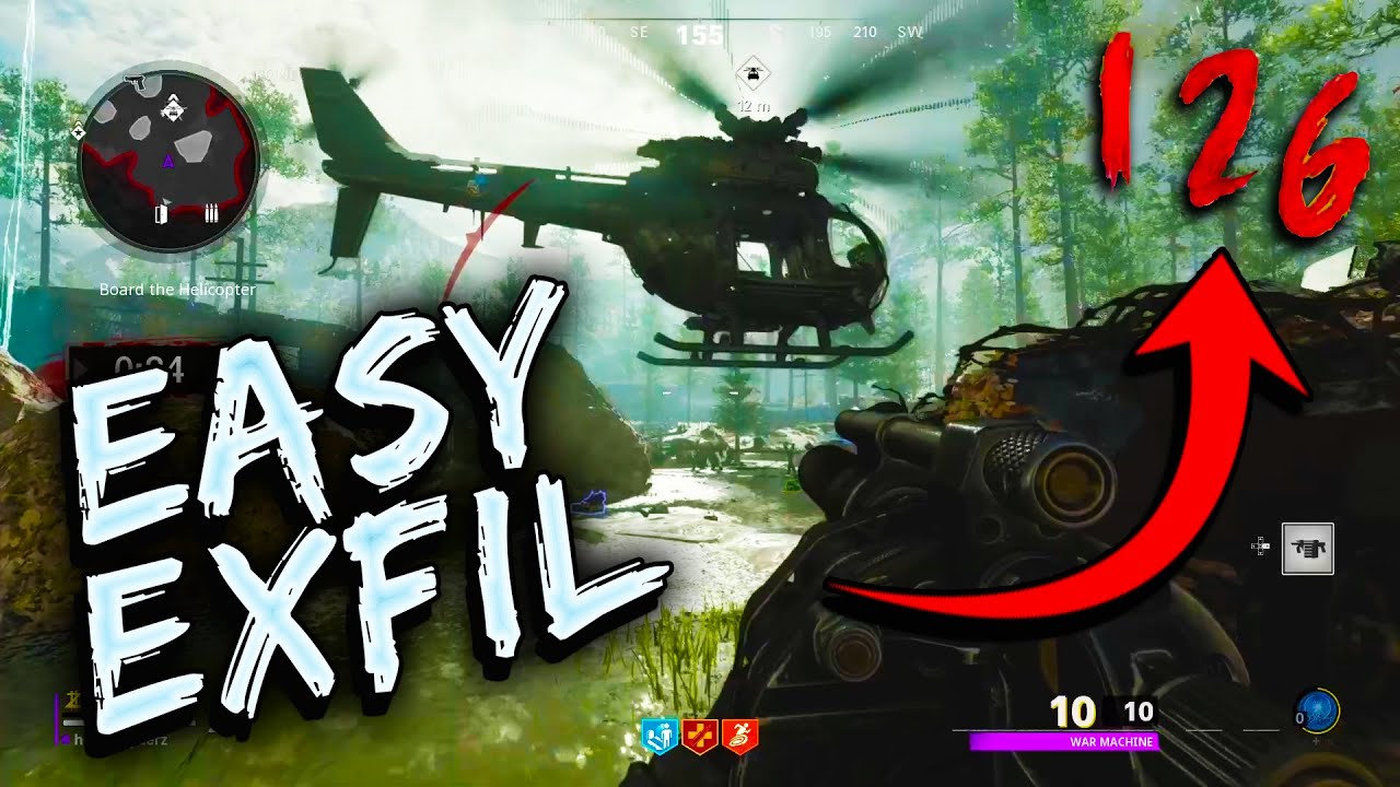 EASY!! EXFIL TRICK High Rounds (Round 126) Cold War Zombies