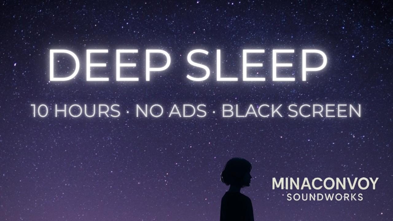 Can't Sleep? | 10 Hours Deep Sleep Music | Black Screen | No Ads | Calm Your Mind Tonight