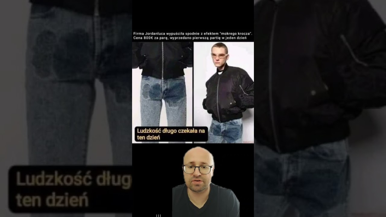 Spodnie z efektem mokrego krocza