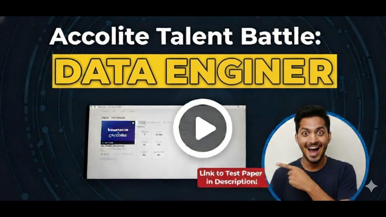 Bounteous × Accolite Data Engineer Exam Review | Talent Titan | 2025 & 2026 Batch | Accolite Hiring.