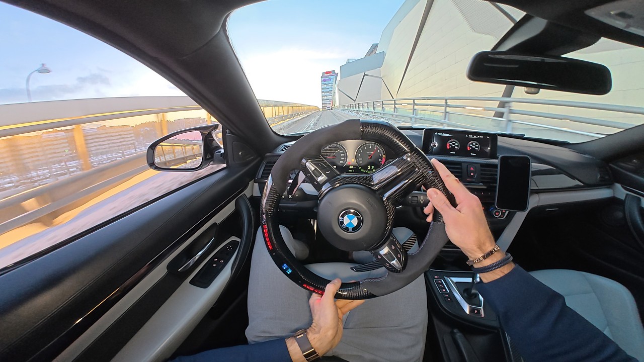 POV SLIDING A 575HP BMW M4 STAGE 2+ AT SUNRISE (CATLESS DOWNPIPES) ‼️