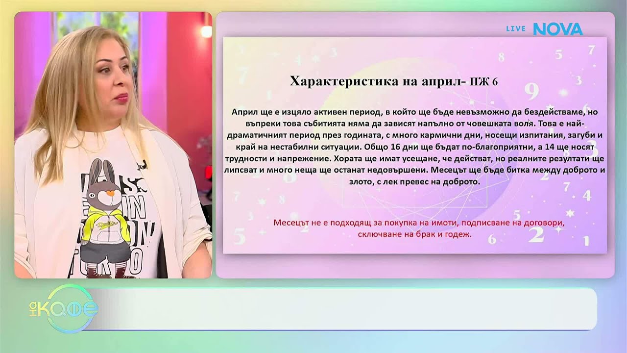 Нумерологична прогноза за април | На кафе | 2 апр. 2026