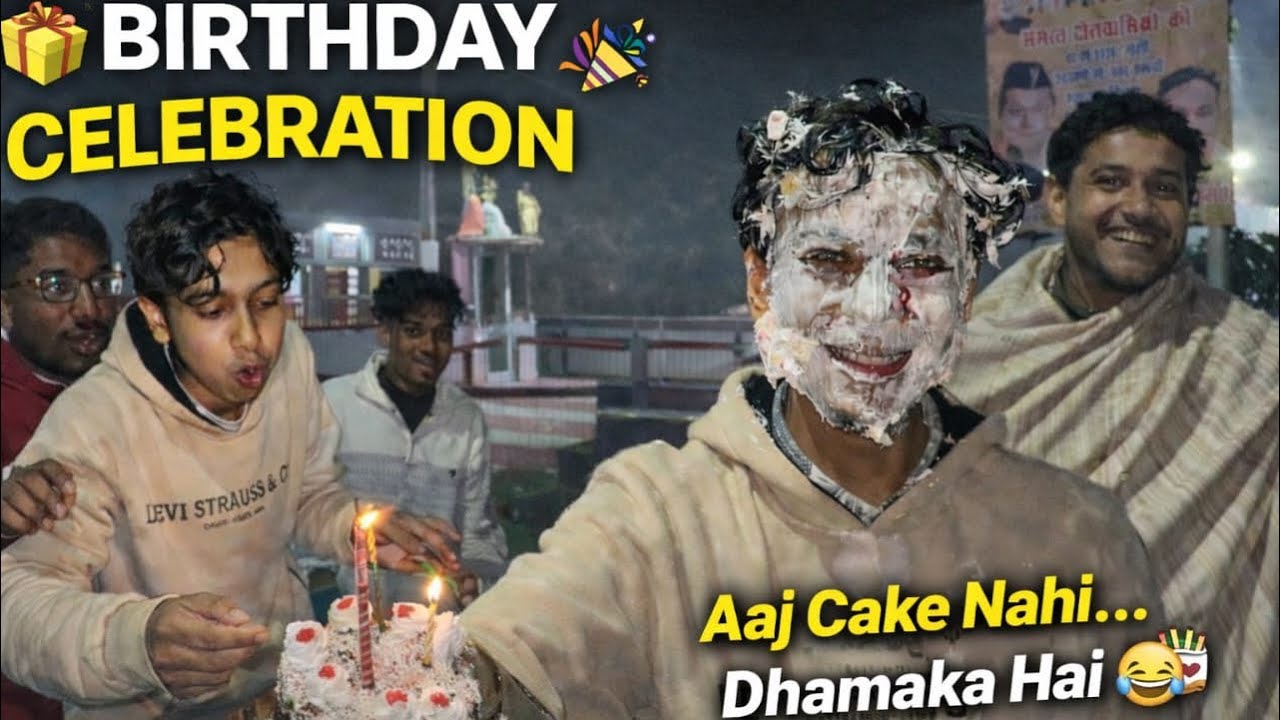 Cake Cutting Ya Cake Attack? 😂🎉bhai ka bithday @Ritik_boy-88