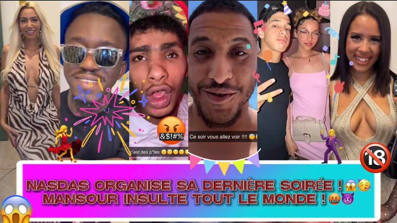 NASDAS & Co.🦅[EP.77🍿] NASDAS Organise sa DERNIÈRE SOIRÉE !😱🥳•MANSOUR Insulte TOUT le MONDE🤬👿 #nasdas