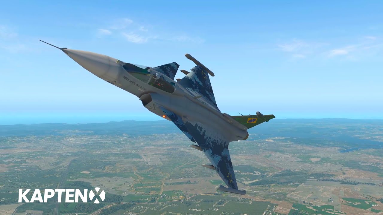 Saab JAS 39 Gripen  in Brazil X-Plane 11
