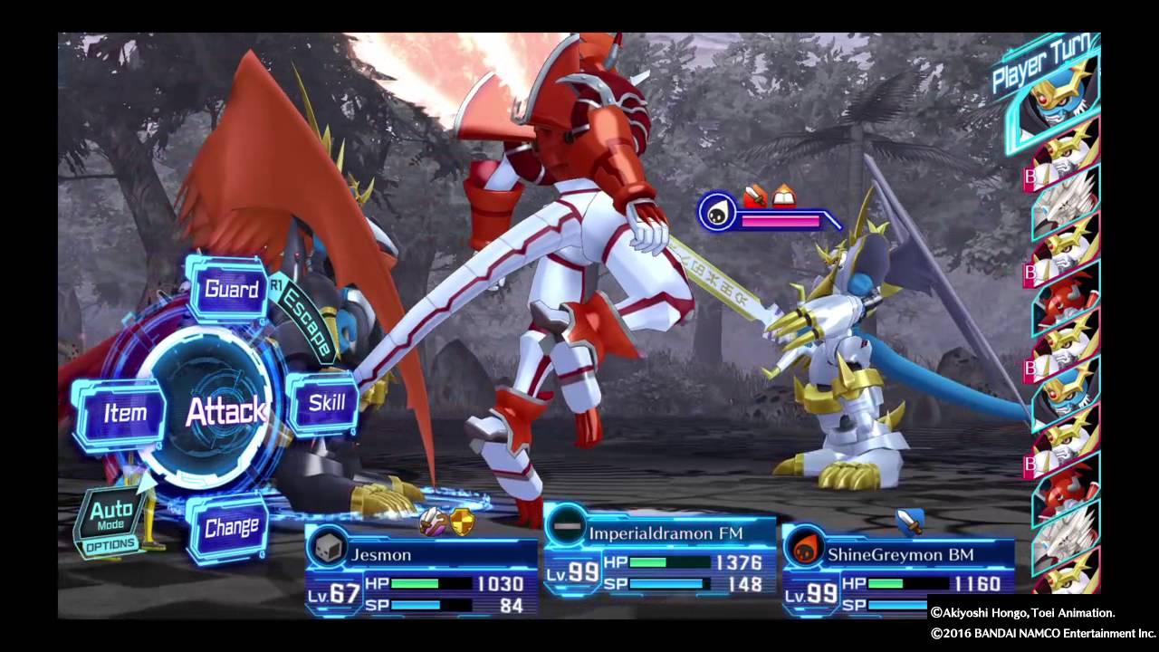 DIGIMON STORY CYBER SLEUTH - Fight VS. Imperialdramon Paladin Mode