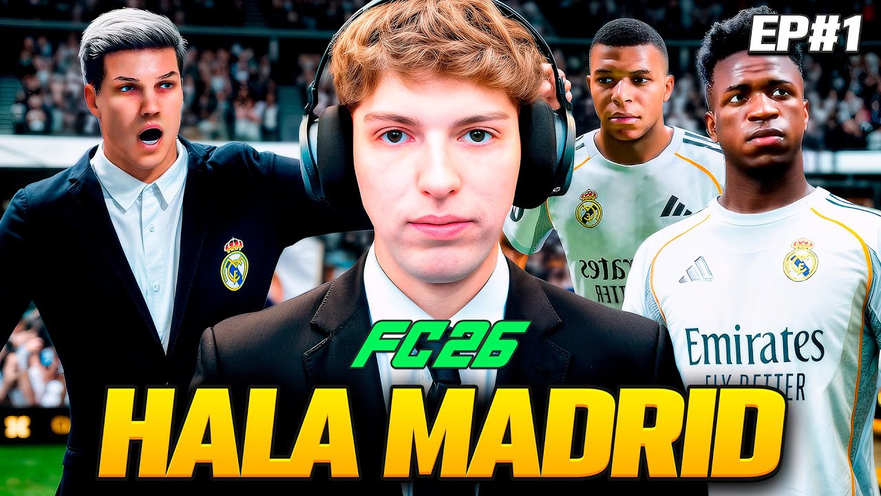 COMENCE UN MODO CARRERA EN EL FC26 CON EL REAL MADRID DE ENTRENADOR... EPISODIO 1