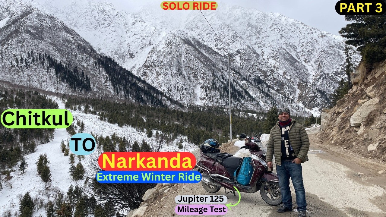 Finally Reached India Last Village Chitkul 😁 | TVS Jupiter 125 | Long Ride | Solo Ride
