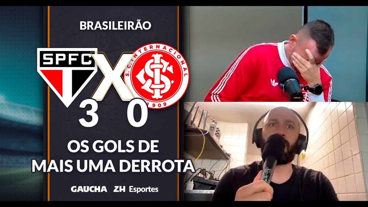 OS GOLS DA GOLEADA SOFRIDA PELO INTER NA VOZ DE MARCELO DE BONA | SÃO PAULO 3x0 INTER | 03/12/2025