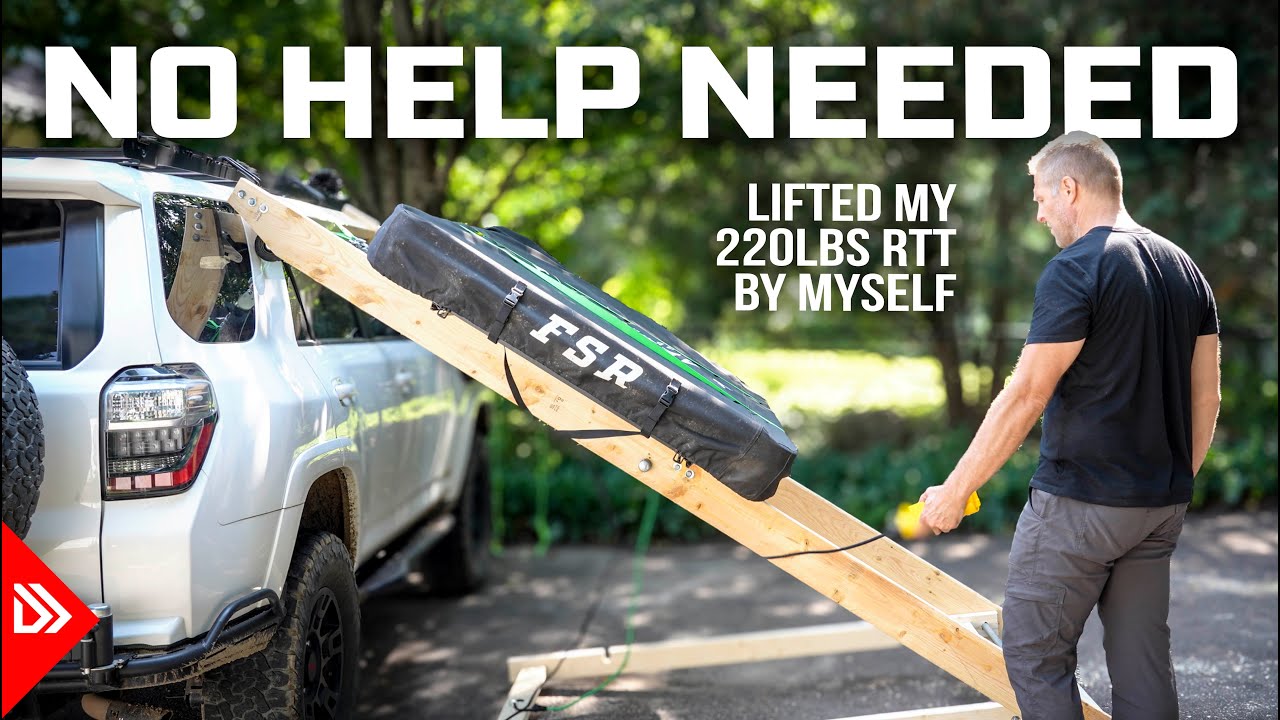 DIY Roof Top Tent Lift for Solo Installs – Lifted My 220lb RTT Alone!