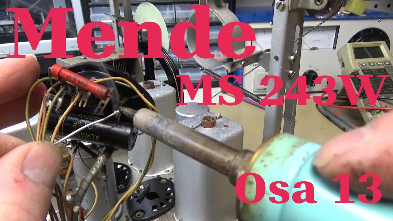 Mende MS243W. Osa 13. Lisää konkkaremppaa.