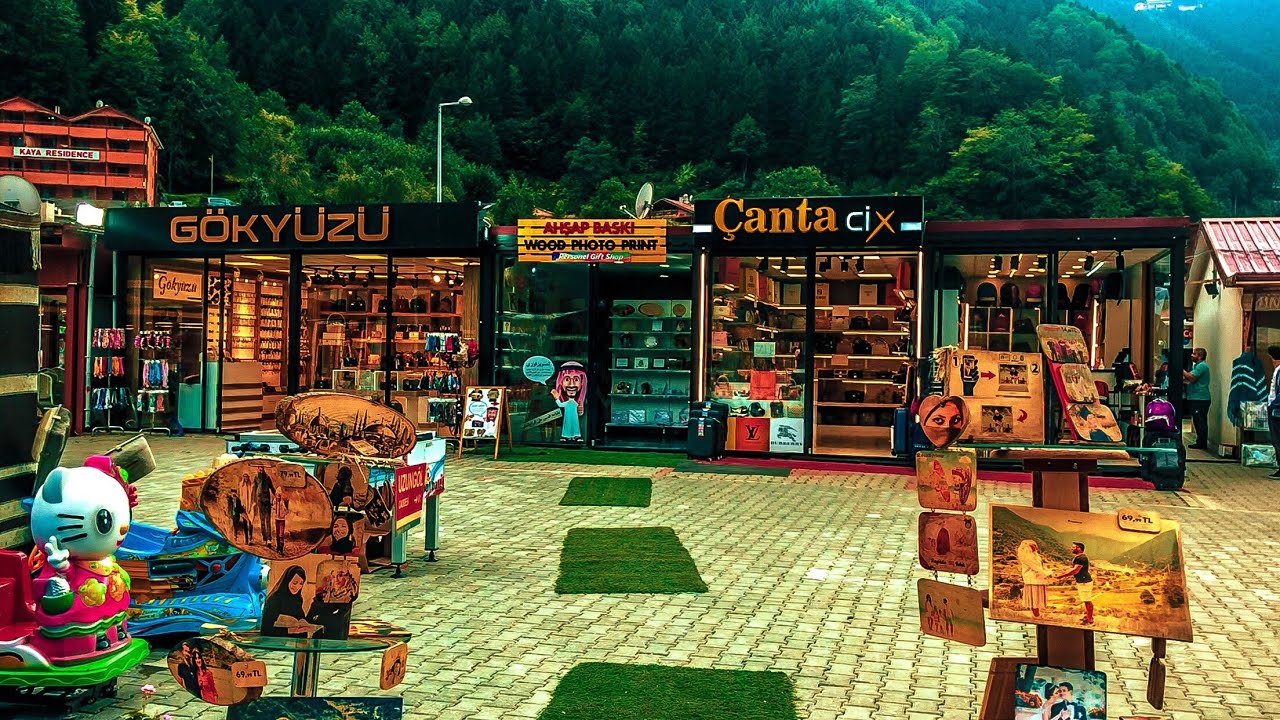 سوق اوزنجول الشعبي | متعة التسوق وجمال الطبيعة في مكان واحد | اجمل الاسواق في تركيا  Uzungol Turkey