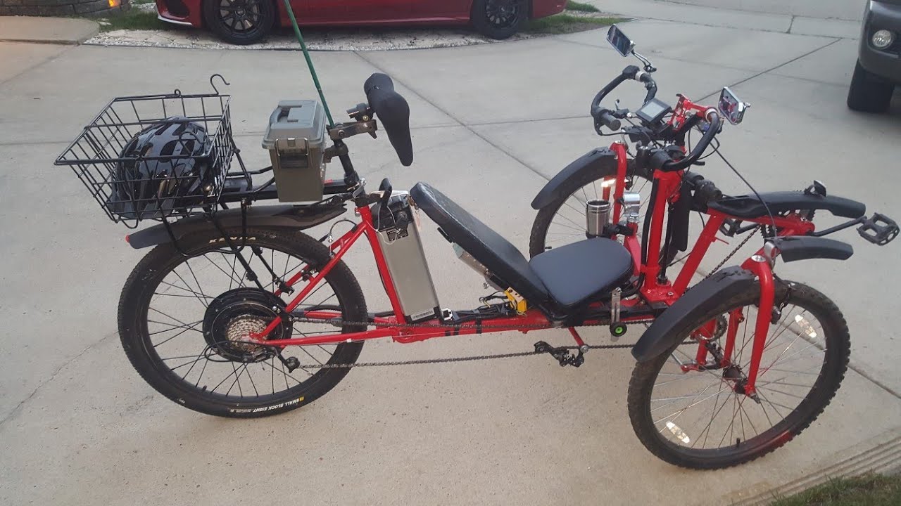 1st homemade electric trike project: All you need in a custom DIY electric tricycle