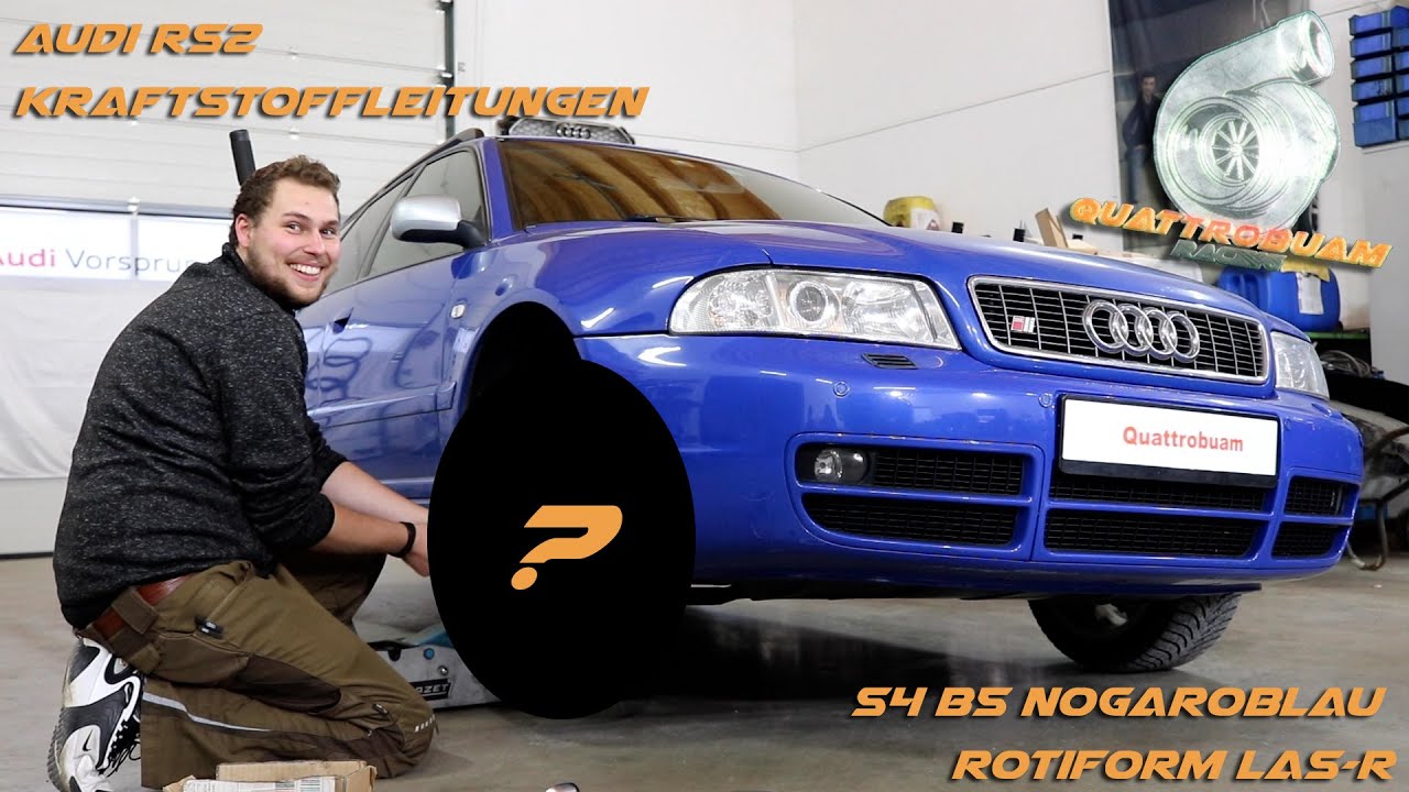 Audi RS2 Avant & Limousine Kraftstoffleitungen / S4 B5 Nogaroblau Rotiform LAS-R