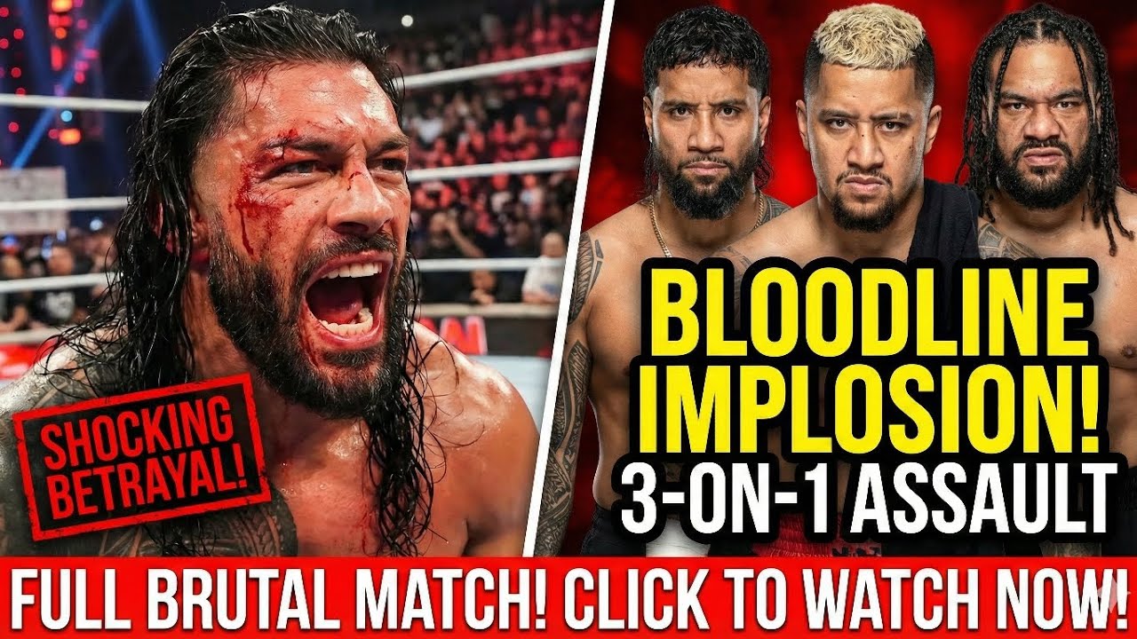 WWE 2K26 Gameplay: Roman Reigns vs. Bloodline 2.0 - FULL Brutal Handicap Match!