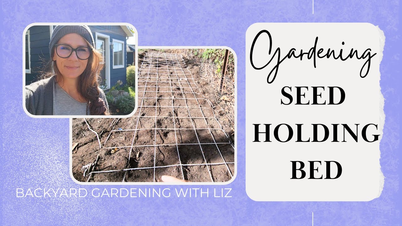 Flower Bed Grid For Perennial Seeds | My Holding Area Plan (Gardening Journey EP 42)