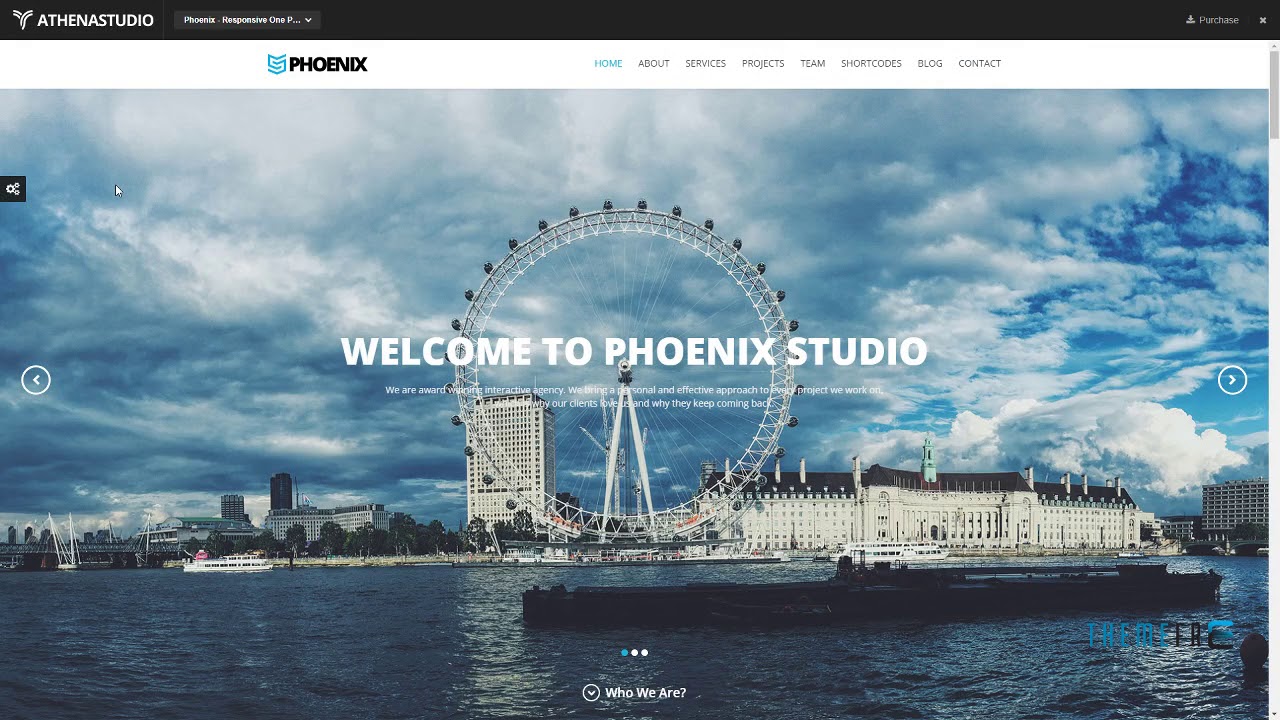 Phoenix - Responsive One Page Parallax WordPress Theme      Keiran Ra