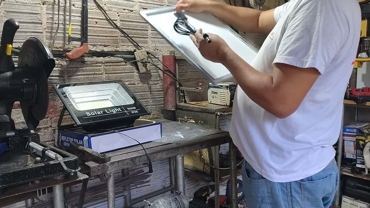 Refletor solar 500w uma placa salor muito top top mesmo show gostei muito desta placa salor