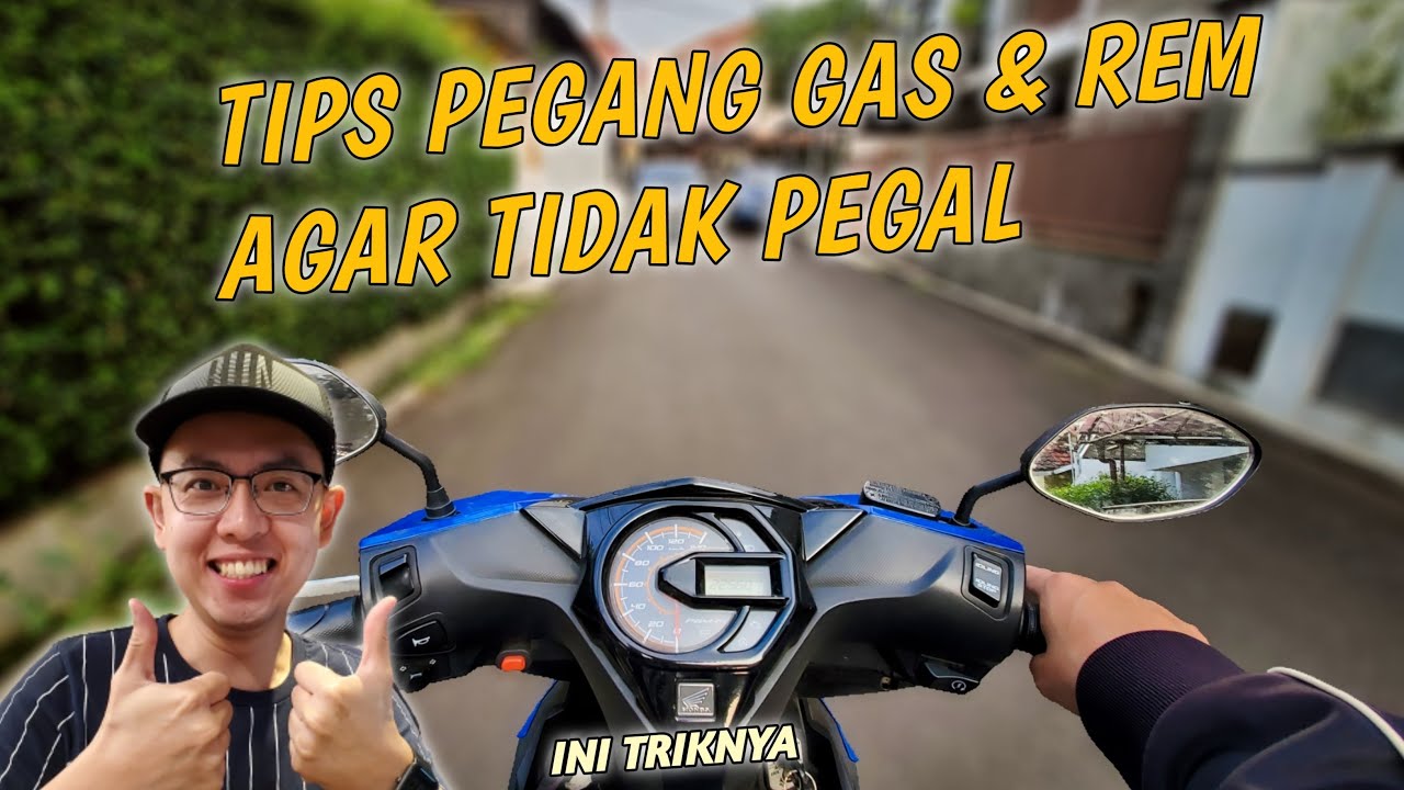 CARA MENGATUR GAS DAN REM MOTOR MATIC AGAR TIDAK PEGAL | BELAJAR MOTOR MATIC PEMULA - JEFF WILLIS
