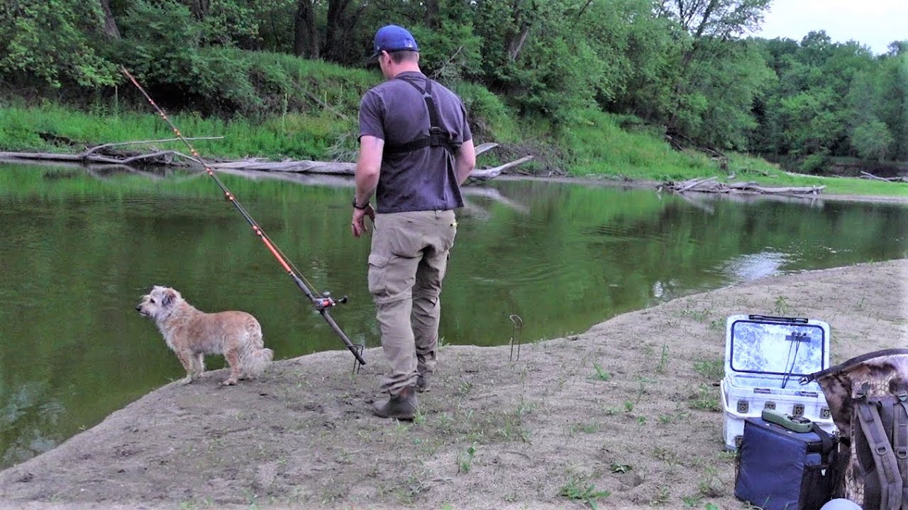LOW WATER Fishing for BIG FISH!! (Sandbar Fishing)