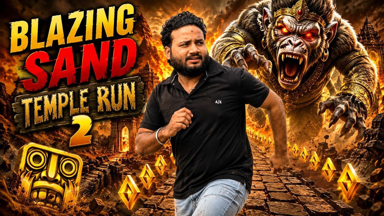 Temple Run Blazing Sand In Real Life Temple Run Game Video#blazingsand #templerunapp 