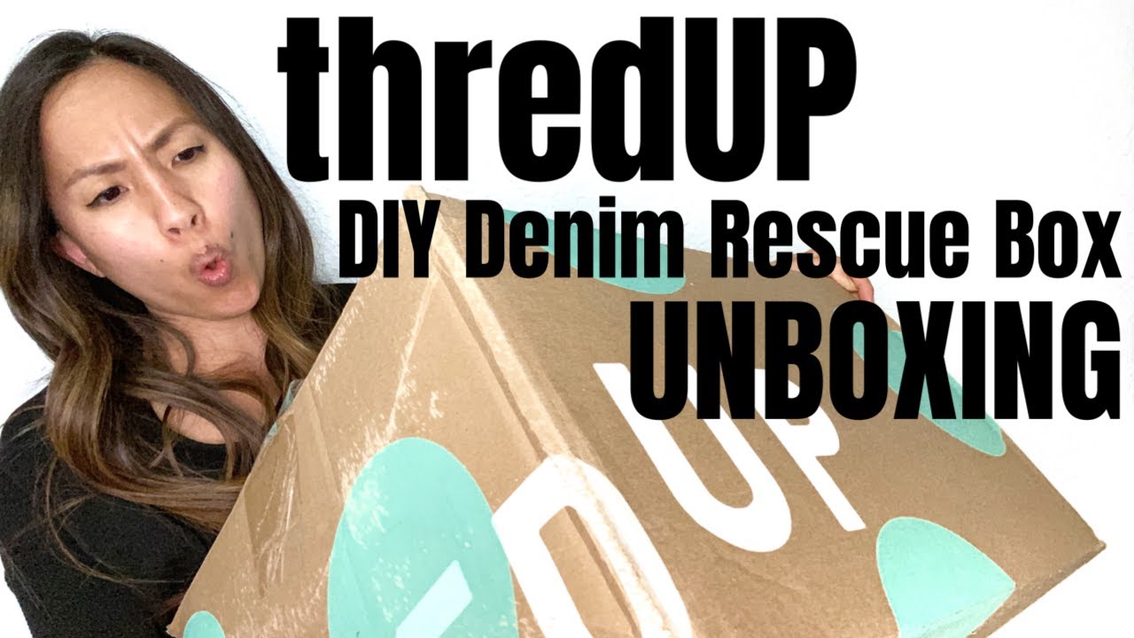 thredUP DIY Denim Rescue Box Unboxing: Collab with Nicholas Parker!