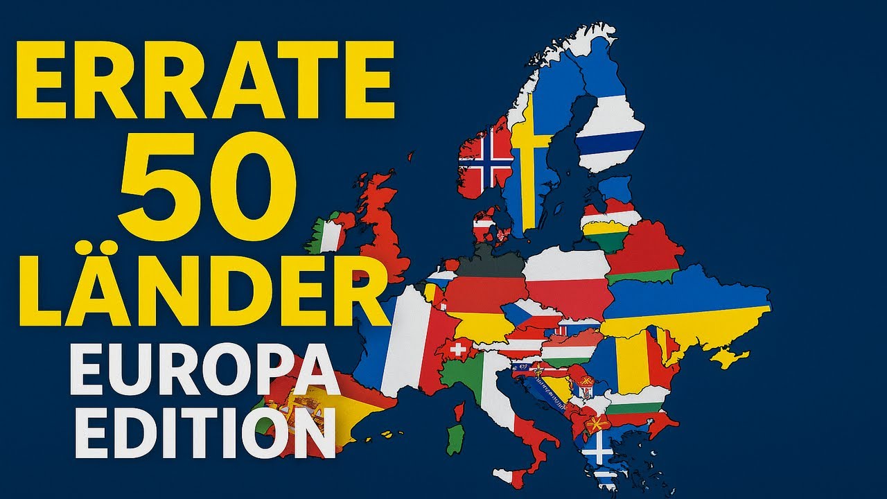 Errate alle 50 Länder  🚩 Löse das Europaflaggen-Quiz 2025