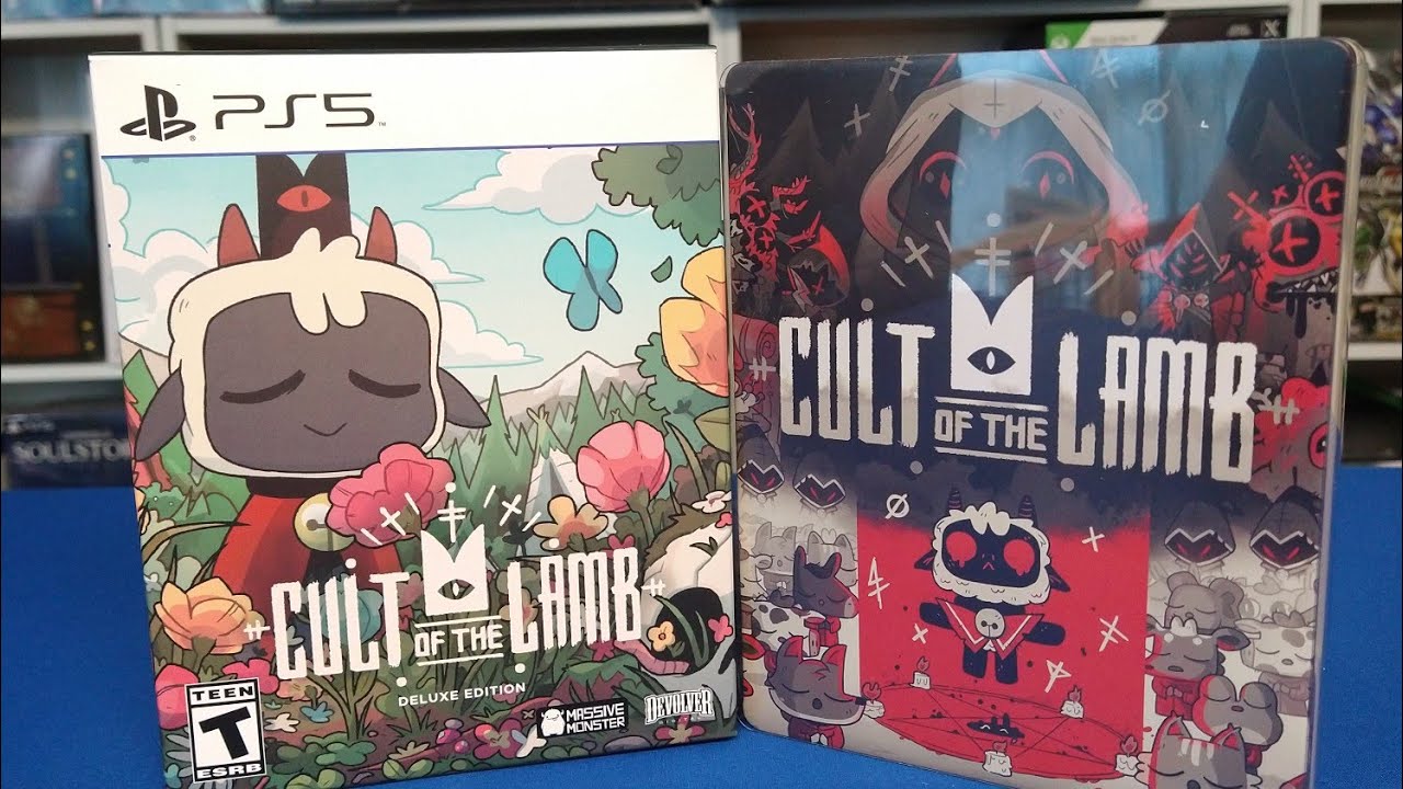 Cult of the Lamb Deluxe Edition Unboxing With Fantasy Box Stee Book