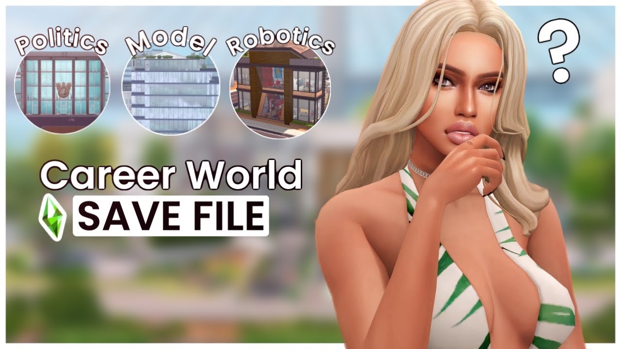 Этот файл сохранения в первую очередь посвящен игровому процессу | The Sims 4 Карьера