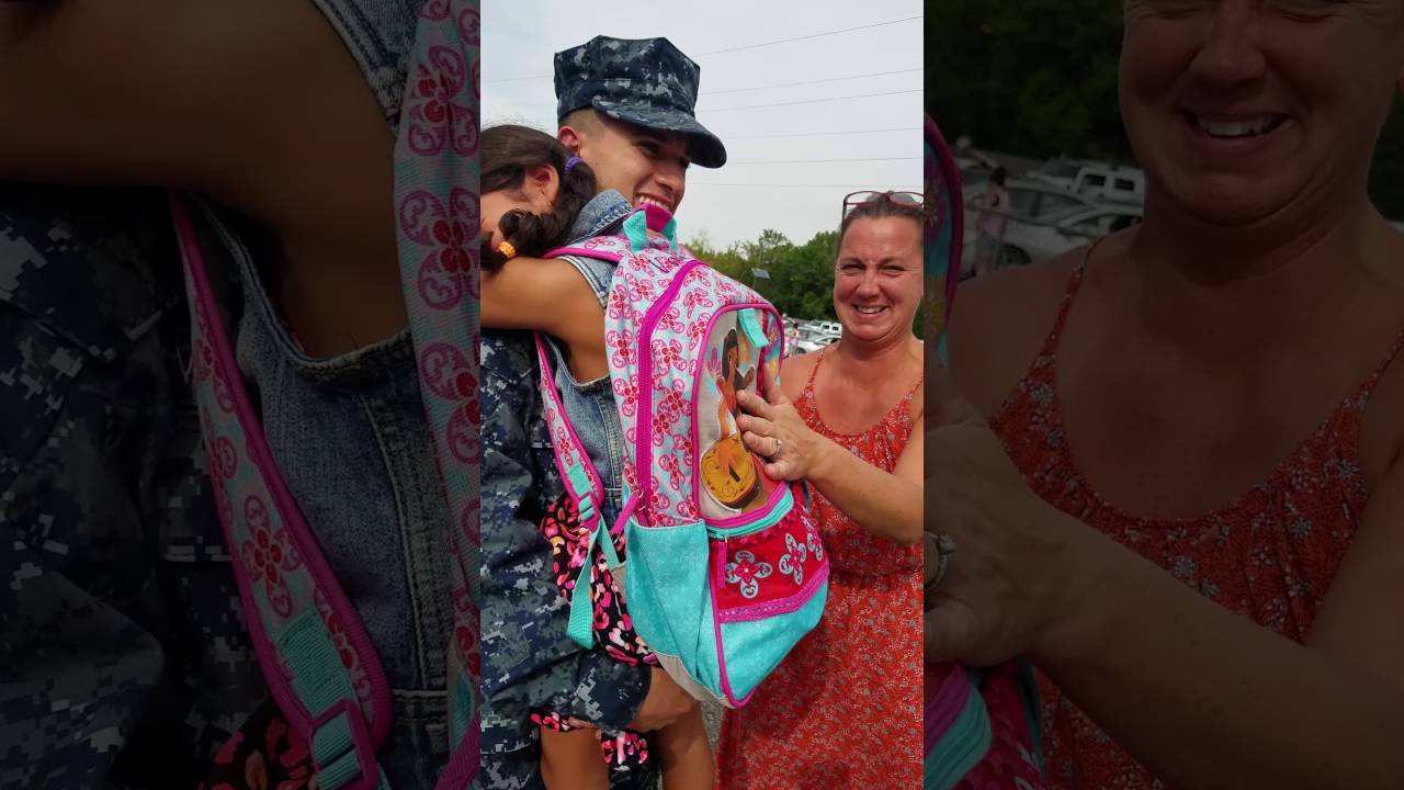 Navy surprise his sister at edison nj