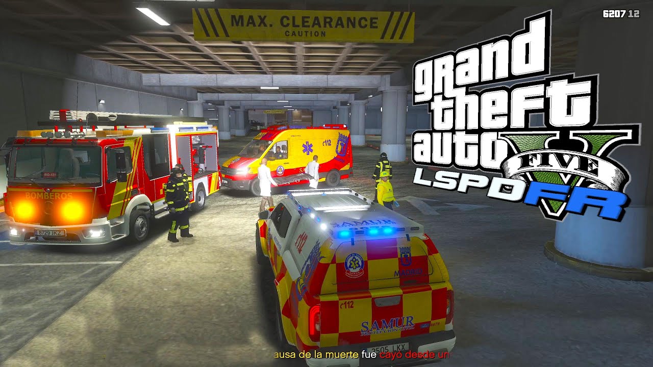 ACCIDENTE grave LOGISTIC SAMUR  | MOD LSPDFR #938