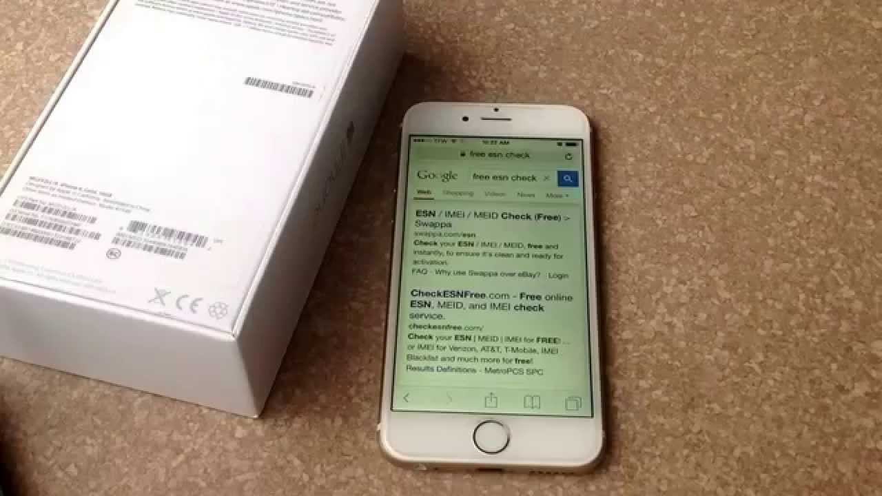 iPhone 6 / iPhone 6 plus - how to check ESN / IMEI number. (Checks stolen / blacklist)