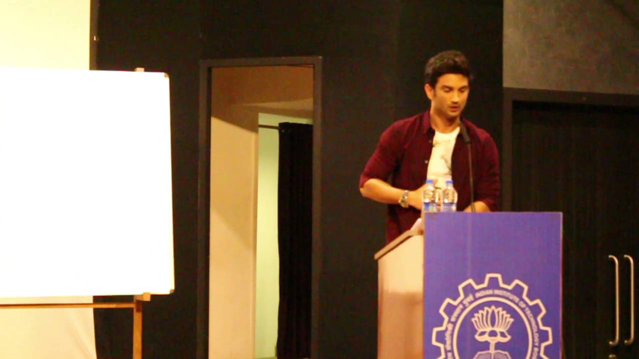 Sushant Singh Rajput at AVENUES 2016 , SJMSOM IIT MUMBAI